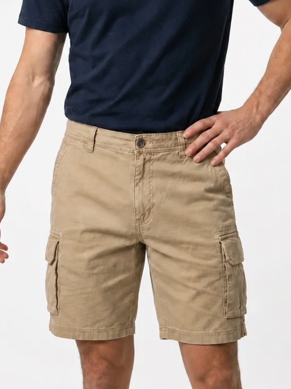 Men's Columbia Tan Cargo Shorts‎ Size 36 Casual Multiple Pockets 8” Inseam